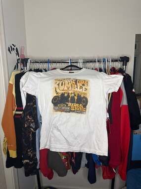 Harley-Davidson Wake Up & Rumble Ride & Shine T-Shirt Calumet Munster, IN Size L